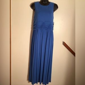 NWT Soft Surroundings Swansea Maxi Jersey  Dress Palace Blue